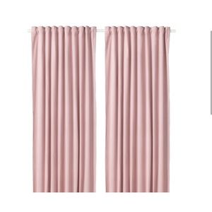 IKEA pink curtains